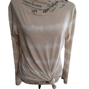 T.La Anthropologie tie dye top Xs Blush & White Boho Hippie Beachy